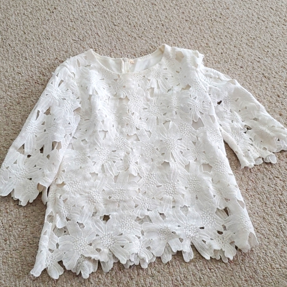 Boutique eyelet blouse